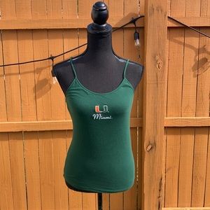 Miami Hurricanes Embroidered Tank Top Size M